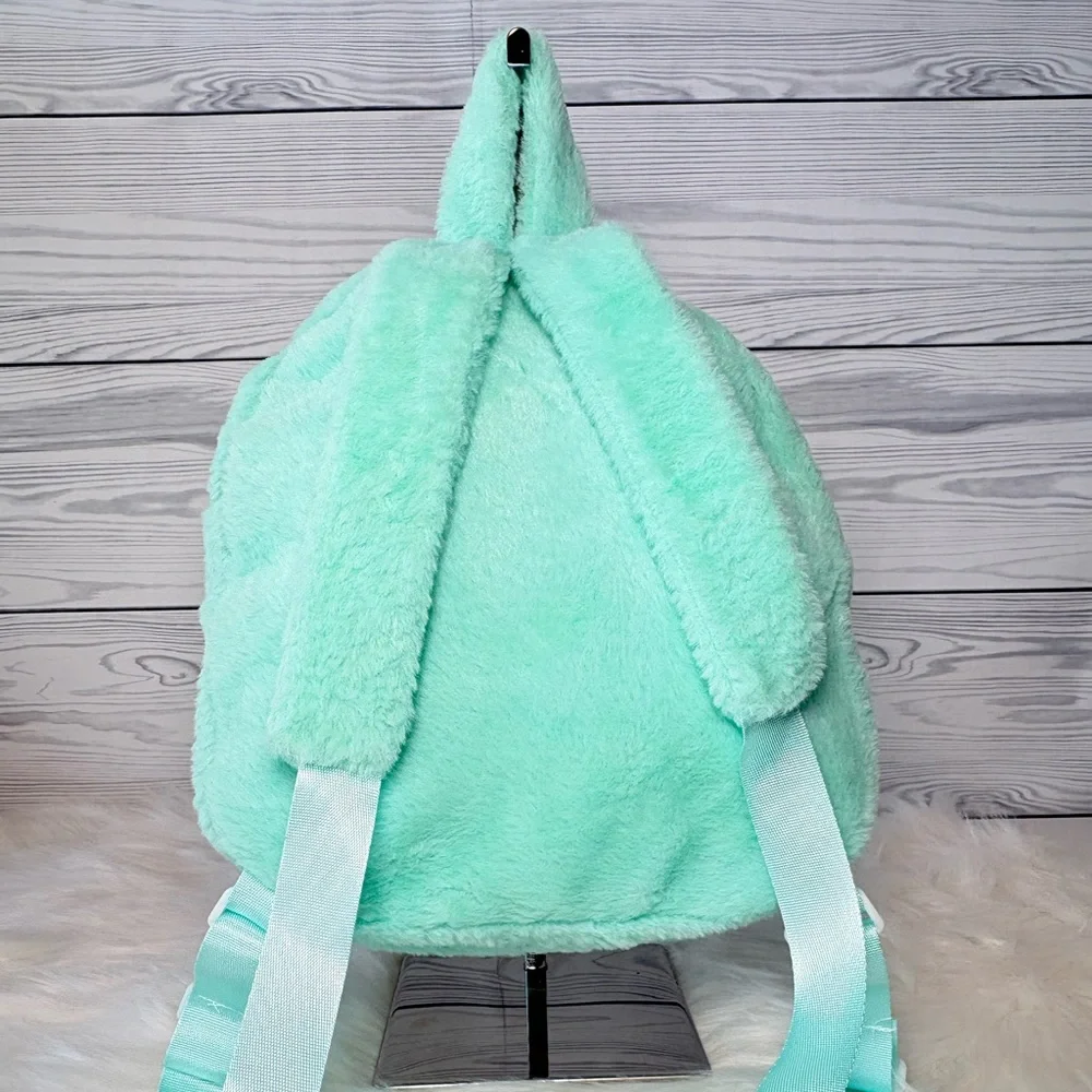 Mint Green Labubu Plush Backpack